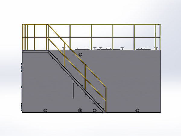 瀘縣高公路30噸一體化處理設備總裝配圖