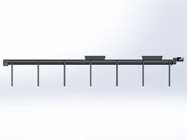 螺旋輸送機260X9000總裝配圖
